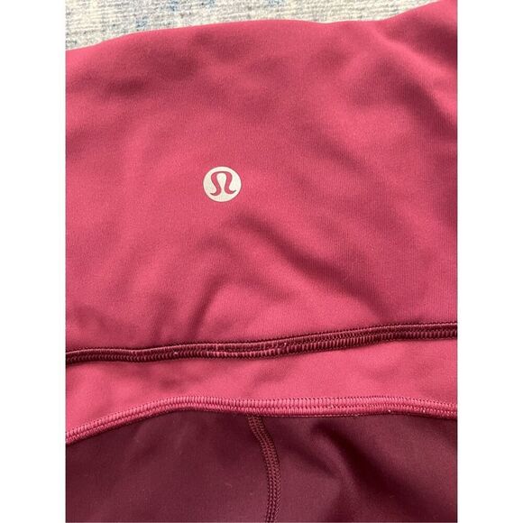 Lululemon Dark Adobe / Blush Berry / Violet Red Colour Me Ombre Crop *21" Size 4 - Picture 5 of 7